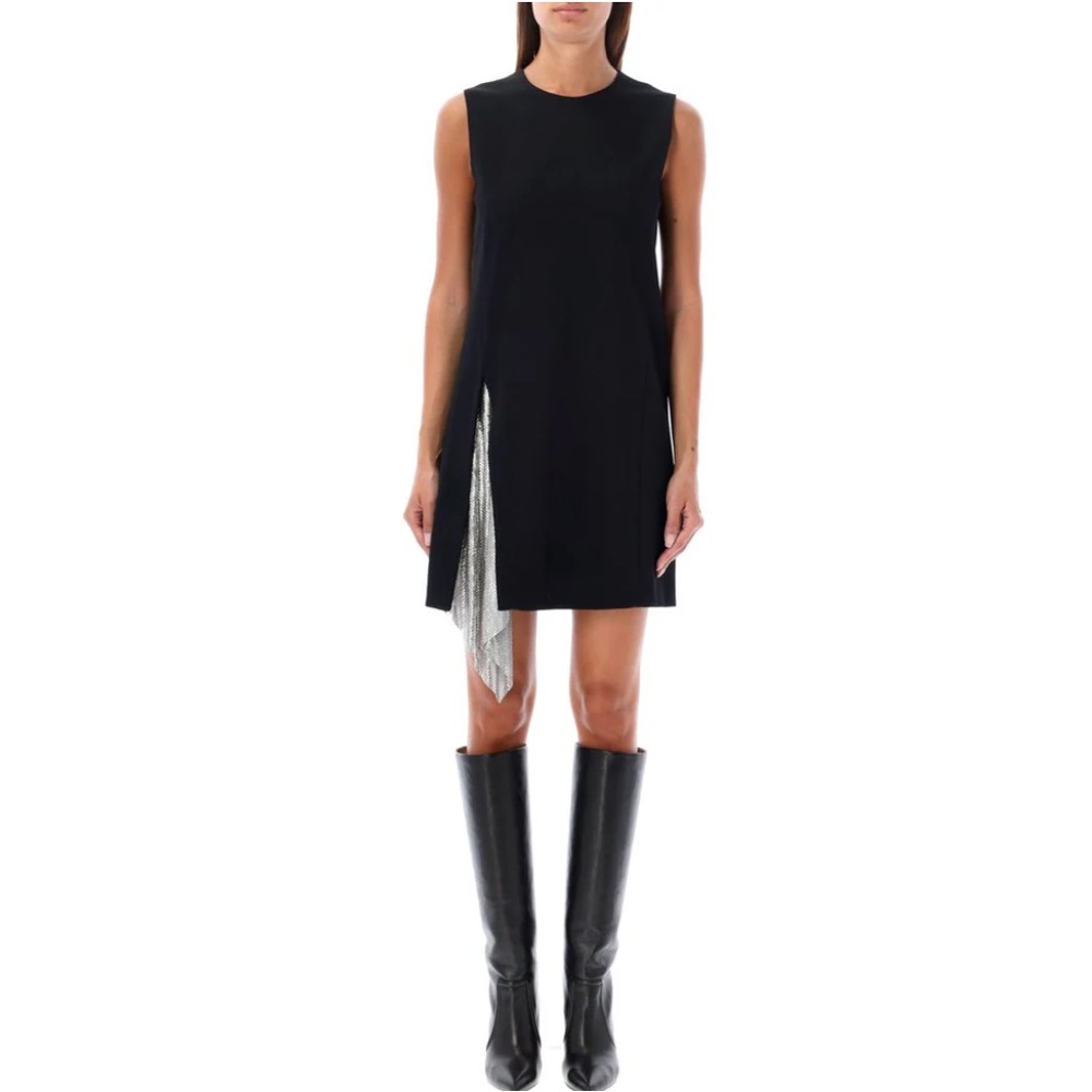 Nwt Versace Metal Mesh Insert Shift Mini Dress sz 50(us 14)